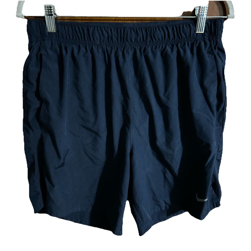 NIKE Men’s sz M DRI-FIT Brief Lined Running Athletic Shorts Blue